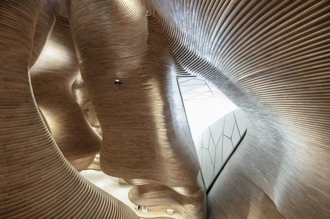 BIM Architecture | Clouds and Waves, Like Primitive Caves Penetrating Light: Qatar National Museum Shop/Koichi Takada Architectural Firm