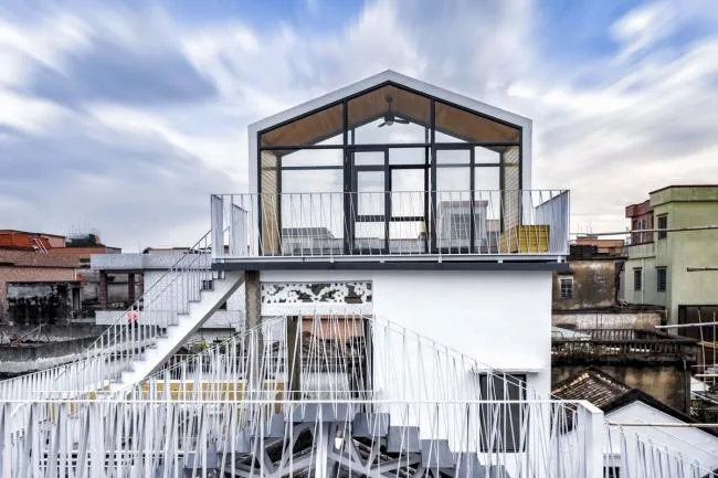 BIM Architecture | Crowdfunding for Terrace Public Space - New Foundation White House Residential Complex/Vertical Beam Society Architecture