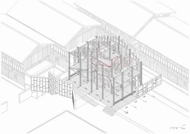 BIM architecture | Black tiles integrated into traditional villages: Gaobu Bookstore/Pengbi Port Chinese Year and Night School of Architecture Condition Lab