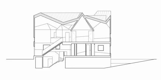 BIM architecture | Roof * * * cutting, restoring the classic modern pure white room/MALL