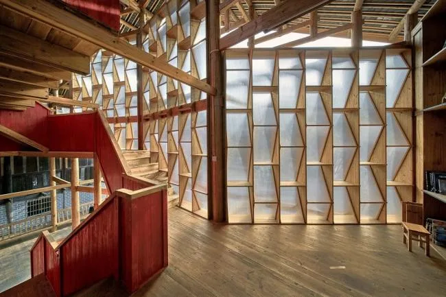 BIM architecture | Black tiles integrated into traditional villages: Gaobu Bookstore/Pengbi Port Chinese Year and Night School of Architecture Condition Lab
