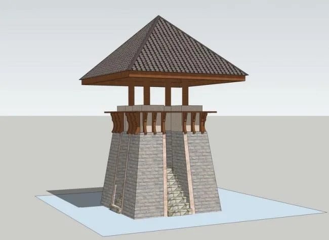 SketchUp Model: Southeast Asian Classical Style Pavilion Design