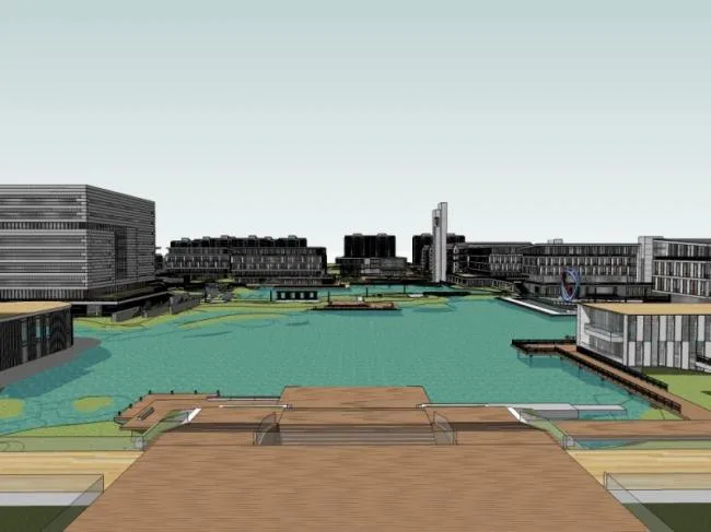 Sketchup School Model | Multi story School, Campus Educational Architecture, Modern Style