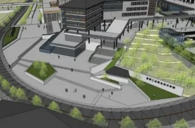 Modern Multi-Story University Campus SketchUp Model for Educational Architecture-BIM WORLD