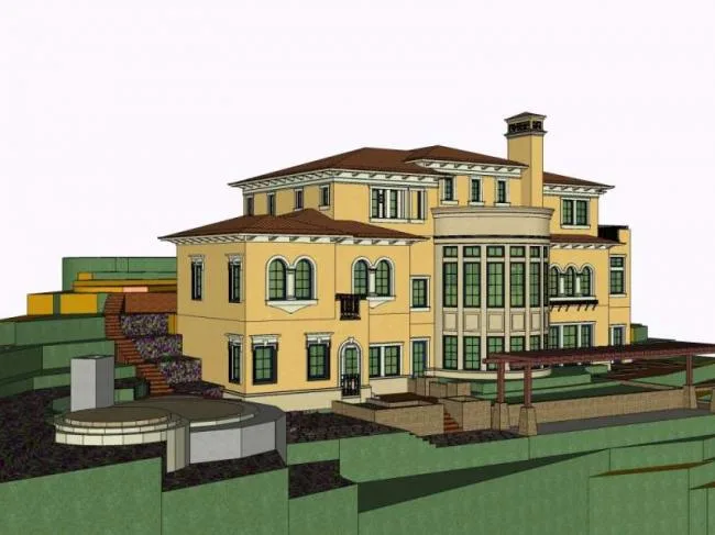 Sketchup Villa Model | Multi story Villa, Classical Style