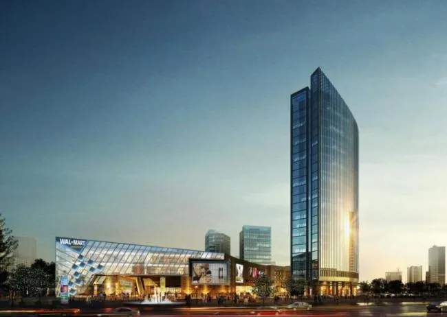 Sketchup Business Model | Super high-rise office building, commercial, commercial complex, modern style