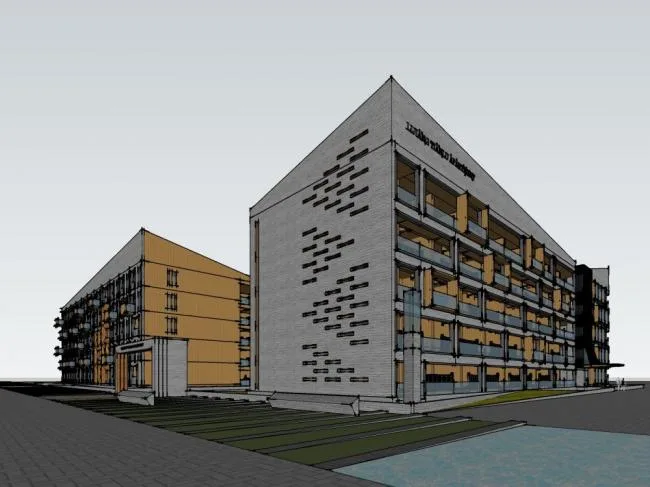 Sketchup Residential Model | Multi story Apartment, Modern Style, Residential Building