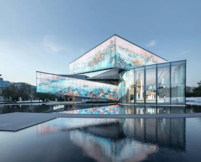 BIM Architecture | Strolling through the Flowers, Warm and Transparent: Shenzhen Shimao Shenzhen Hong Kong International Center Exhibition Hall/Water Stone Design