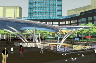 Detailed SketchUp Model of Commercial Complexes, Residential Towers, Offices, and Shopping Centers-BIM WORLD
