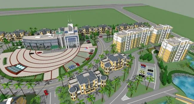 Sketchup Villa Model | New Chinese style Villa Area, Villa Cluster