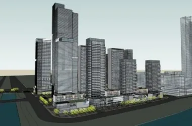 SketchUp Complex Model: Modern Super High-Rise Commercial, Hotel, and Office Tower-BIM WORLD