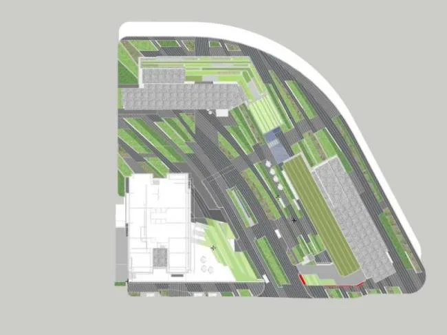 Sketchup Landscape Model | Multi story Residential Community Landscape, Modern Style