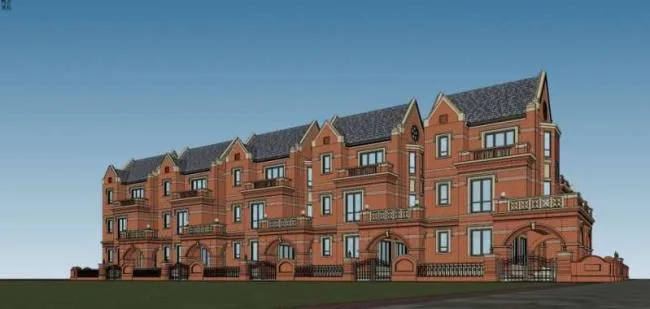 Sketchup Villa Model | Townhouse, Classical Style