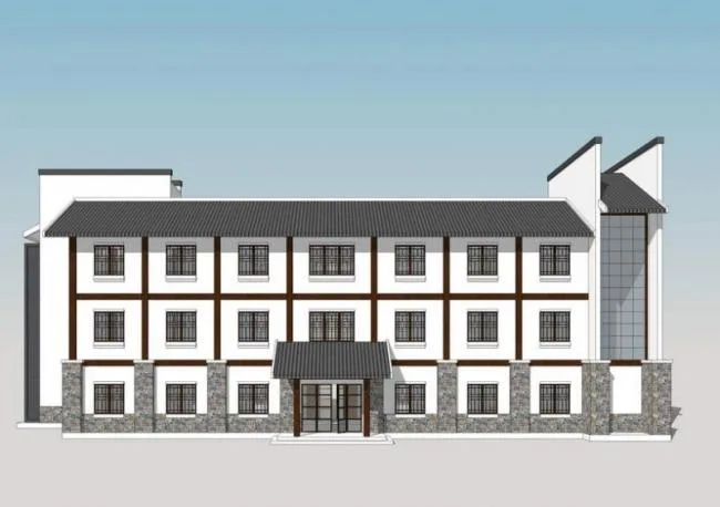 Sketchup Residential Model | Multi story Residence, Residential Building, Chinese Style, Multi story Management Room