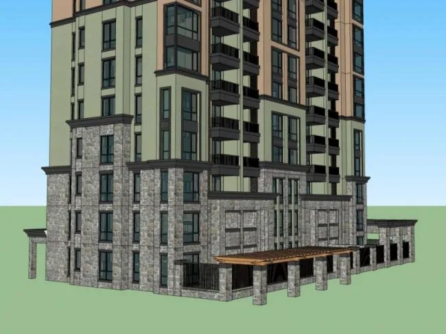 Sketchup Residential Model | Super High rise Residential Buildings, Residential Buildings, Classical Style