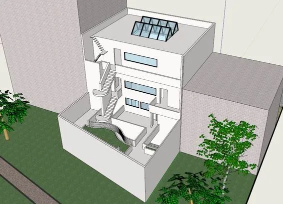 Sketchup Villa Model | Plannacus Residence, Villa, Modern Style