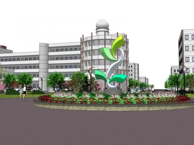 Sketchup Landscape Model | Office Scene, Modern Style