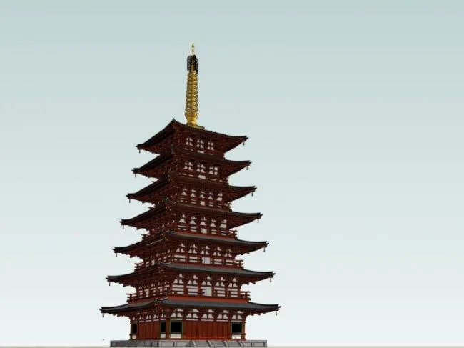 Sketchup Ancient Architecture Model | Multi story Ancient Pagoda, Chinese Style, Ancient Architecture