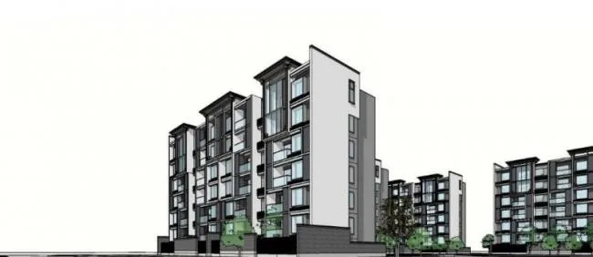 Sketchup Residential Model | Multi story Residence, Modern Style