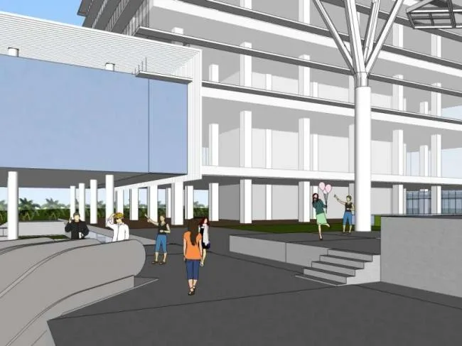 Sketchup Office Model | High rise Industrial Park, Office Building, Modern Style