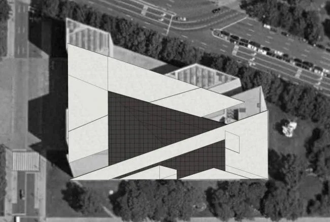 Sketchup School Model | Multi story Art Museum, Modern Style, Cultural Architecture