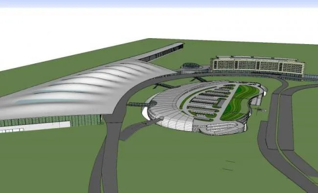 Sketchup Station Road Bridge | Airport, Modern Style