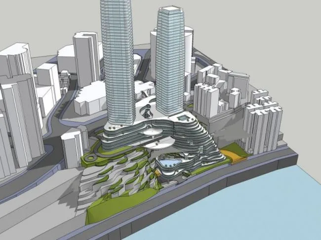 Sketchup Complex Model | Super high-rise commercial complex, office building, hotel, modern style