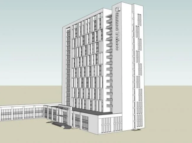 Sketchup Hotel Model | High rise Hotel, Modern Style