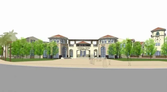 Sketchup Business Model | Multi story clubhouse, classical style, Spanish style, commercial building