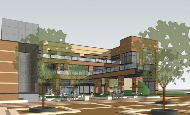 Sketchup Business Model | Vanke Commercial Complex, Multi story Commercial, Modern Style