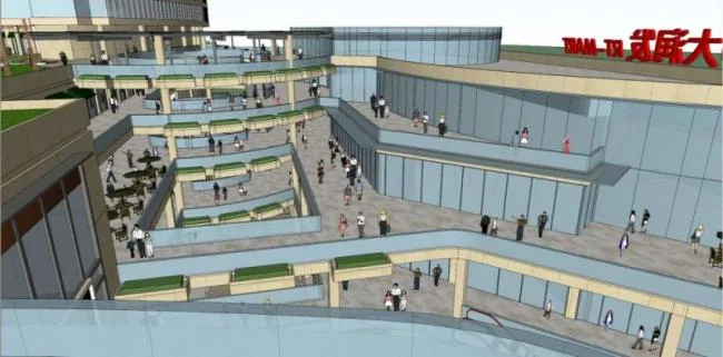 Sketchup Complex Model | Super high-rise commercial complex, hotel, residential, modern style