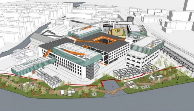 Sketchu Industrial Building | Multi story Building, Factory Renovation, Modern Style, Industrial Architecture