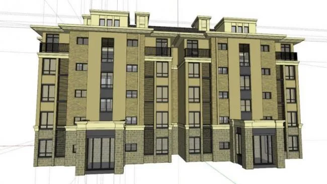 Sketchup Residential Model | Multi story Residence, Residential Building, Classical Style