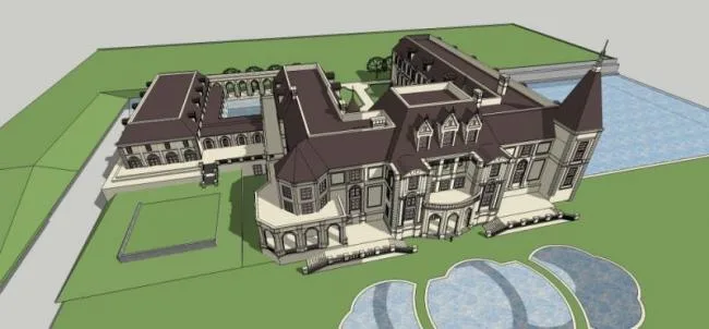 SketchUp Business Model: Designing a Multi-Story European Classical Style Club