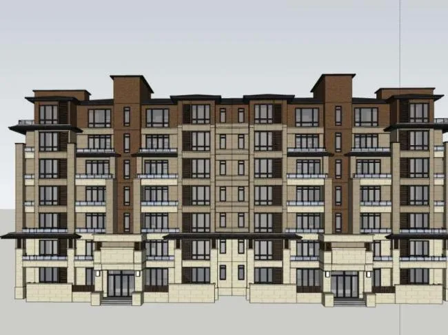 Sketchup Residential Model | Multi story Residence, Residential Building, Classical Style