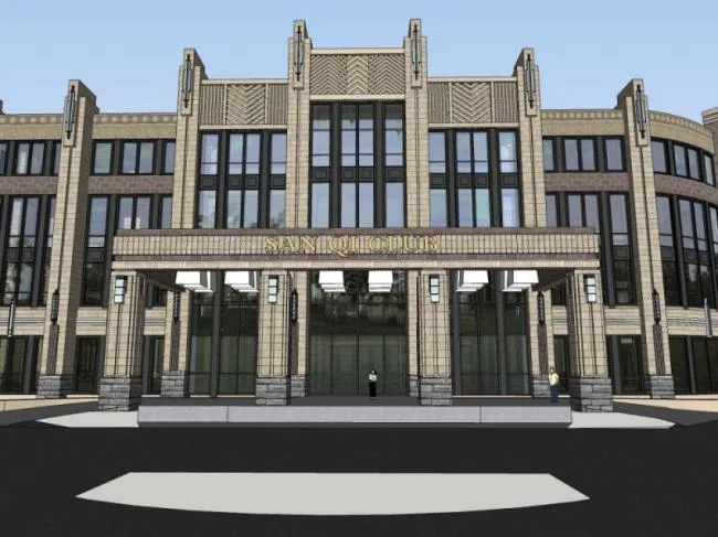 Sketchup Business Model | Multi story Club, European Classical Style