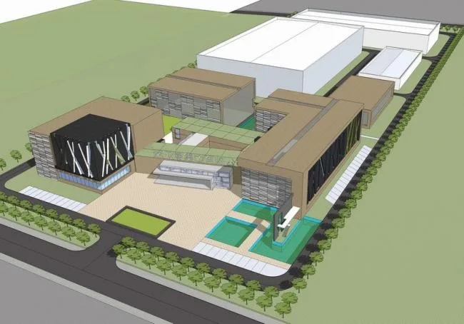 Sketchu Industrial Building | Norman Company, Multi story Office Building, Modern Style, Factory Area, Industrial Architecture