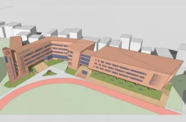 Multi-Story Gymnasium and Art Building at Xiamen Le'an Middle School – Modern Educational Architecture-BIM WORLD