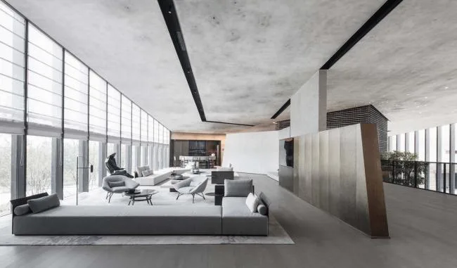 BIM architecture | Scattered 'folding fans' on the yellow floor: design of the tourist center/water stone in Zhengzhou Jianye Football Town