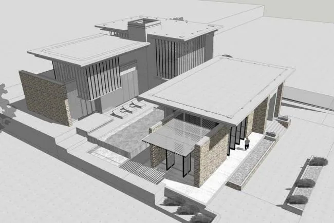 Sketchup Villa Model | Solo Villa, Grassland Style, Modern Style