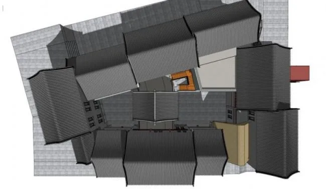 Sketchup Ancient Building Model | Multi-storey round ridge roof ancient Chinese building