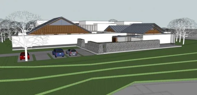 Sketchup Residential Model | Multi story Residential Courtyard, Chinese Style