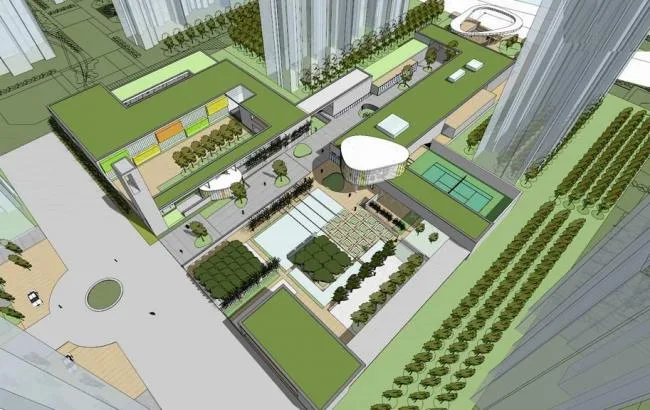 Modern Kindergarten and Clubhouse Design | Educational Architecture in SketchUp