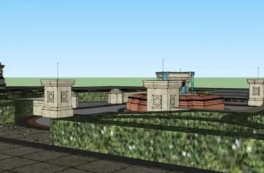 SketchUp Landscape Model: European-Style Classical Square Design-BIM WORLD