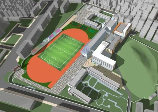 Sketchup School Model | Multi story School, Middle School, Primary School, Educational Architecture, Modern Style