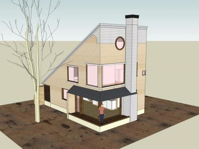 Sketchup Residential Model | Low rise Residential, Modern Style
