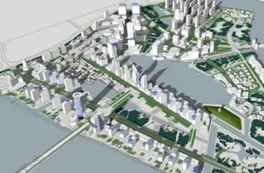 Sketchup Planning Model | Multi story Mixed City Planning, Modern Style-BIM WORLD