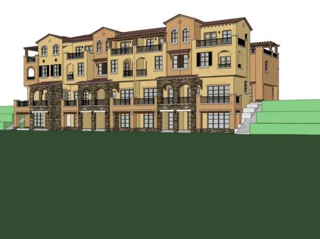 Sketchup residential model | townhouse, European style