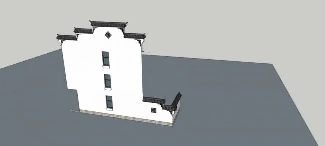 Sketchup Material Model | Horsehead Wall, Chinese Style, Components, Material Components