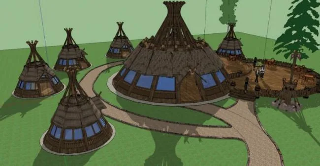 Sketchup Cultural Model | Multi story Museum, Cultural Architecture, Classical Style